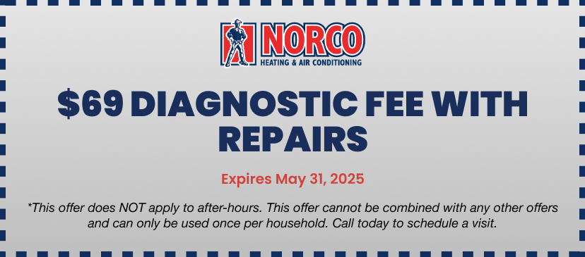 $69 Diagnostic Fee with repairs